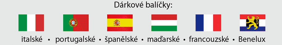 Dárkové balíčky z mnoha zemí