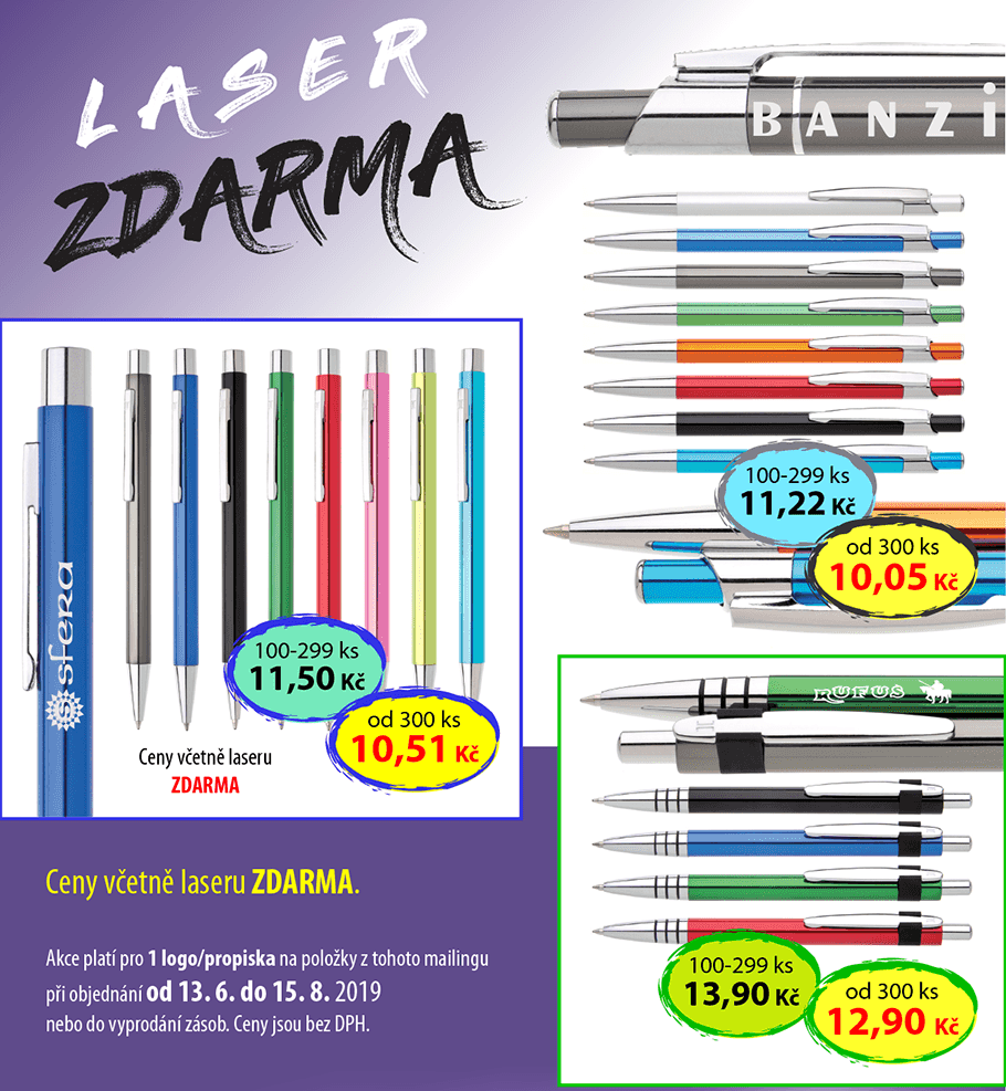 potisk laserem zdarma